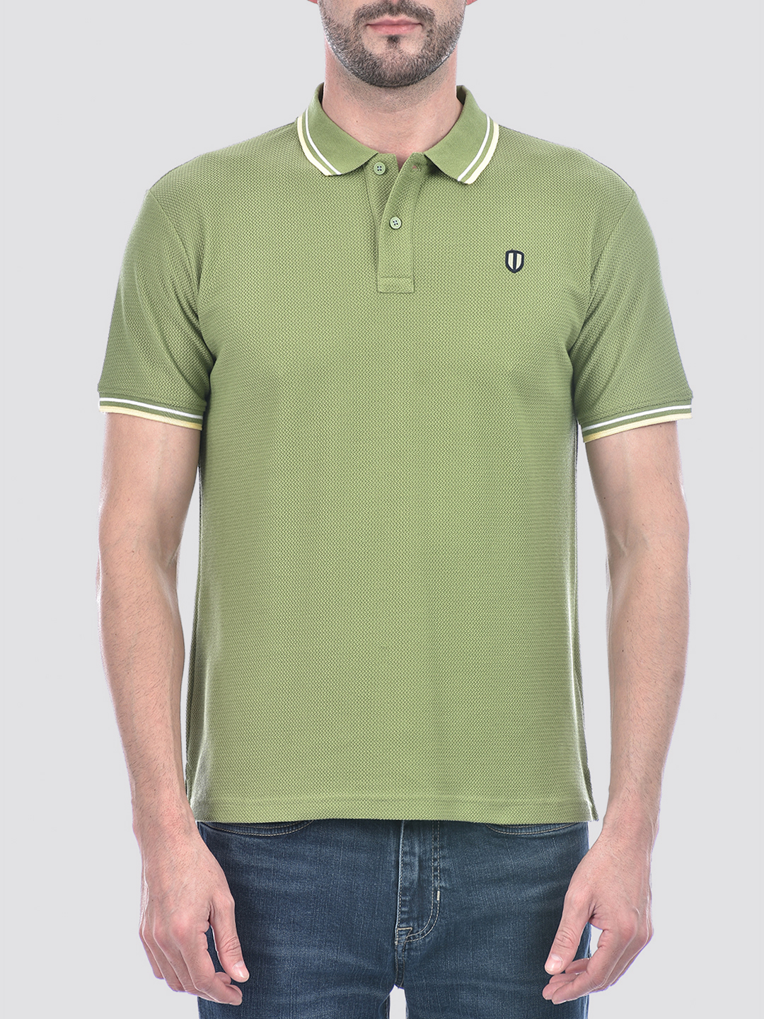 Numero Uno Men Olive Green Polo T-Shirt